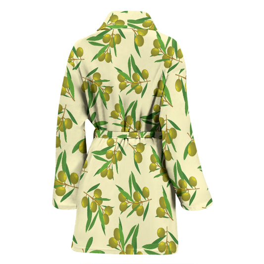 Olive Print Design LKS302 Women Bathrobe
