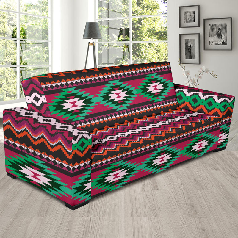 Mexican Pattern Print Design 01 Sofa Slipcover