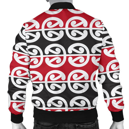 Maori Classic Themed Design Print Men Bomber Jacket