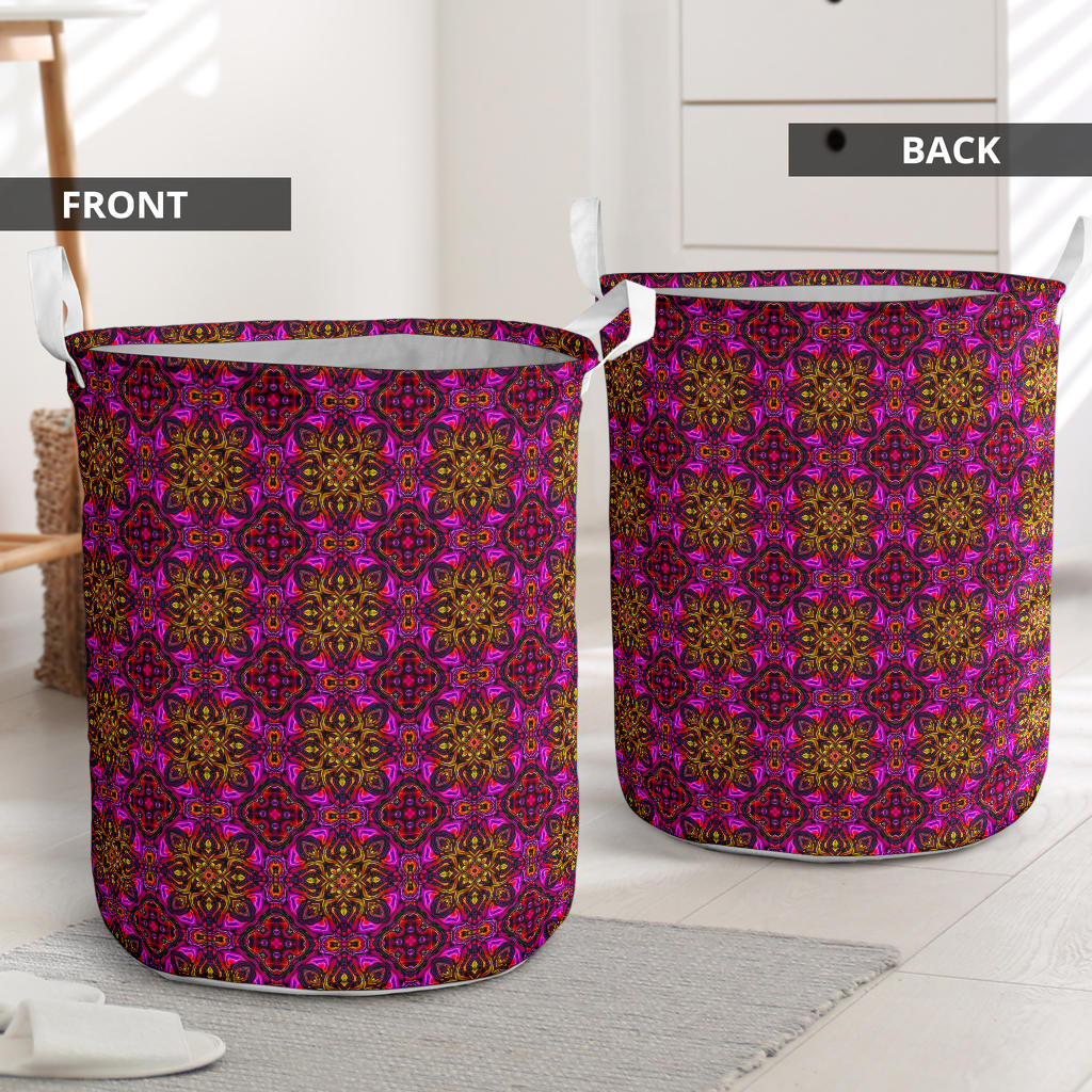 kaleidoscope Abstract Print Design Laundry Basket
