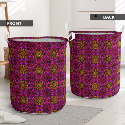 kaleidoscope Abstract Print Design Laundry Basket