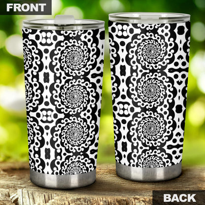 Yin Yang Spiral Design Print Tumbler