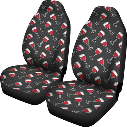 Wine Print Design LKS308 Car Seat Covers