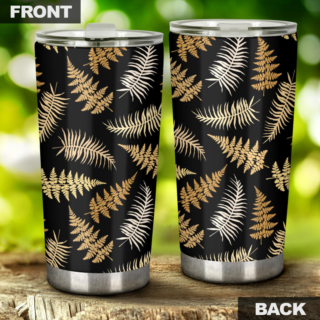 Fern Leave Bright Print Pattern Tumbler