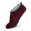 Red Rose Design Print Aqua Water Shoes