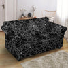 Spider Web Print Design LKS301 Loveseat Couch Slipcover