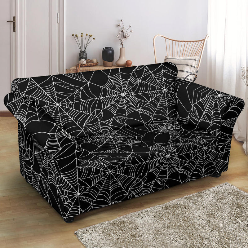 Spider Web Print Design LKS301 Loveseat Couch Slipcover