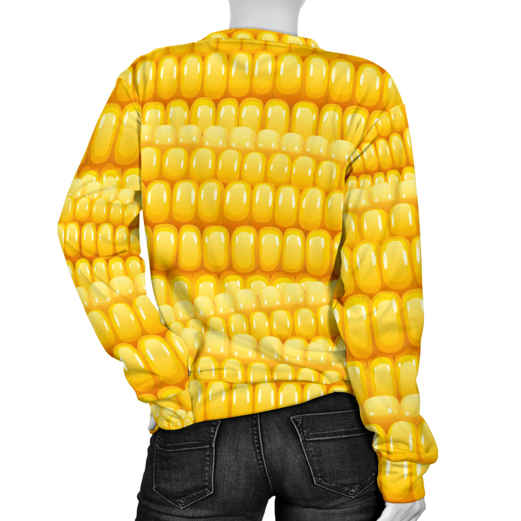 Agricultural Corn cob Pattern Women Long Sleeve Sweatshirt