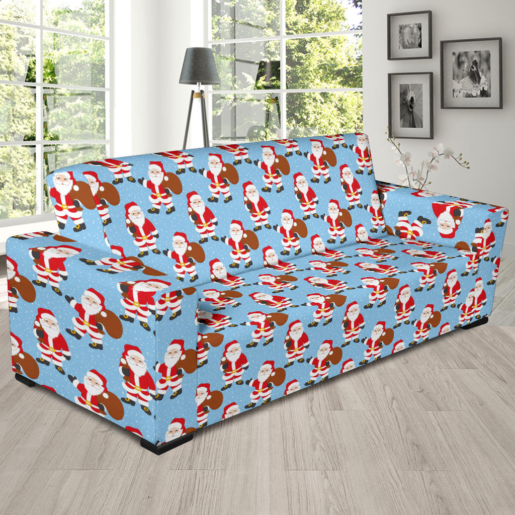Santa Christmas Themed Print Design LKS305 Sofa Slipcover