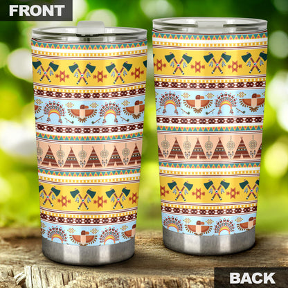 Native American Pattern Design Print Tumbler