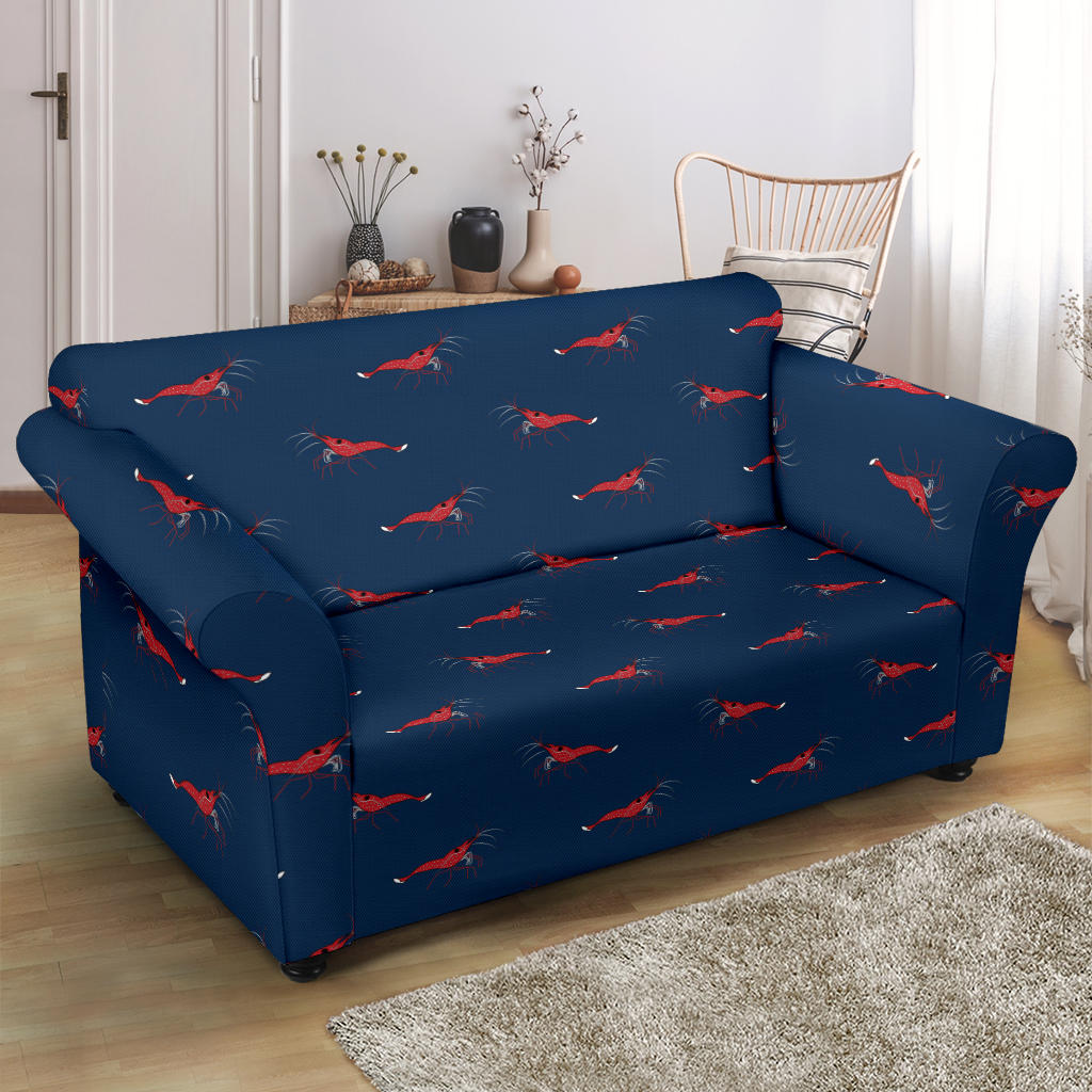 Shrimp Print Design LKS305 Loveseat Couch Slipcover
