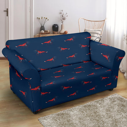 Shrimp Print Design LKS305 Loveseat Couch Slipcover