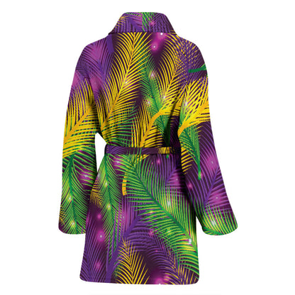 Mardi Gras Pattern Print Design 09 Women Bathrobe