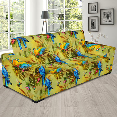 Parrot Pattern Print Design A02 Sofa Slipcover