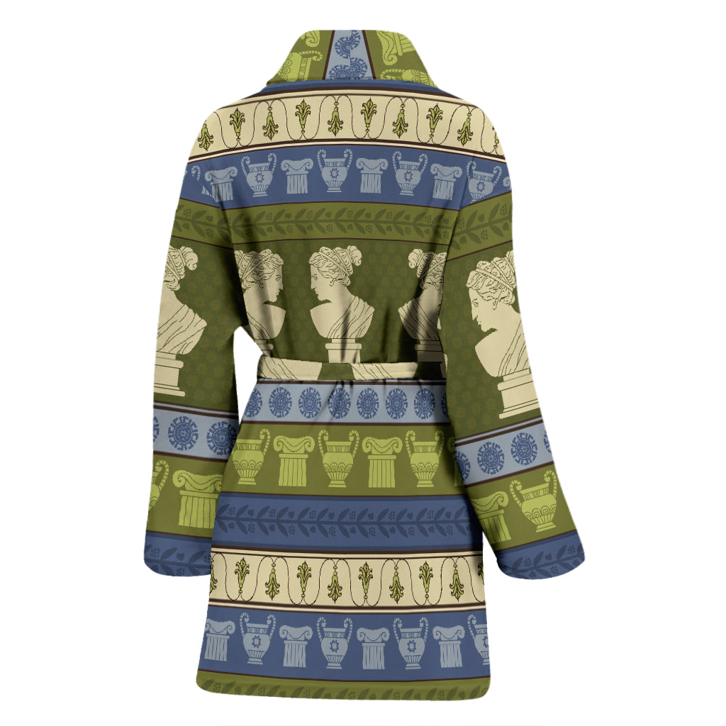 Ancient Greek Statue Print Design LKS301 Women Bathrobe