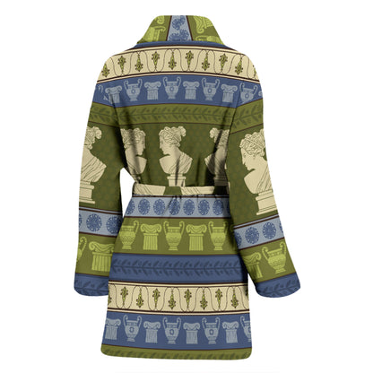 Ancient Greek Statue Print Design LKS301 Women Bathrobe