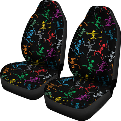 Skeleton Colorful Print Design LKS302 Car Seat Covers