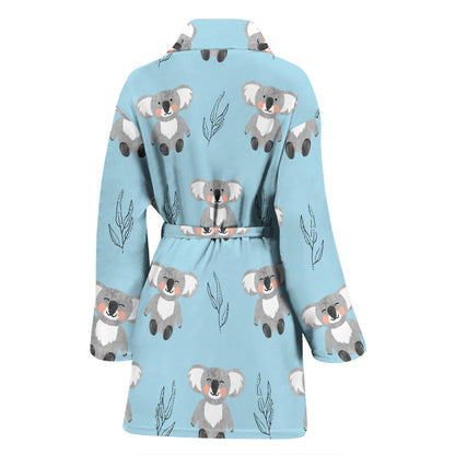 Koala Pattern Print Design 01 Women Bathrobe