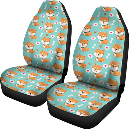 Shiba Inu Print Design LKS3013 Car Seat Covers