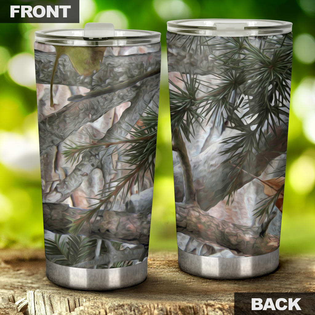 Camo Realistic Tree Forest Pattern Tumbler
