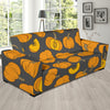 Pumpkin Pattern Print Design A03 Sofa Slipcover