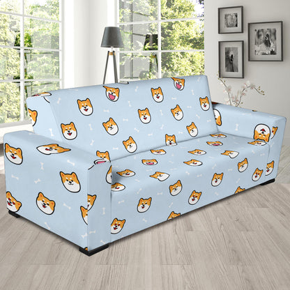 Shiba Inu Print Design LKS3012 Sofa Slipcover