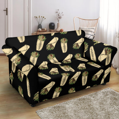 Burrito Print Design LKS303 Loveseat Couch Slipcover