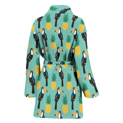 Toucan Print Design LKS301 Women Bathrobe