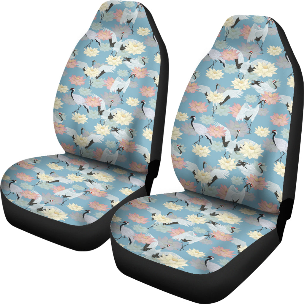 Water Lily Print Design LKS304 Car Seat Covers