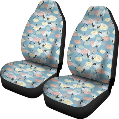Water Lily Print Design LKS304 Car Seat Covers