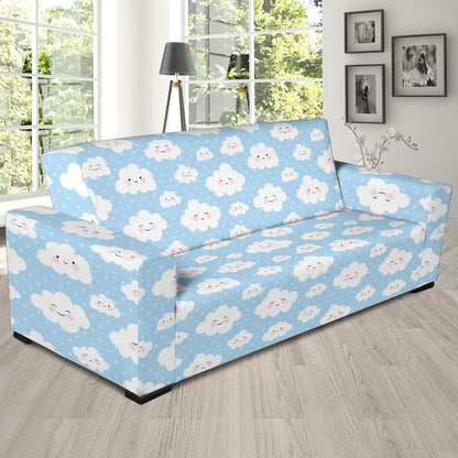 Cloud Pattern Print Design 02 Sofa Slipcover