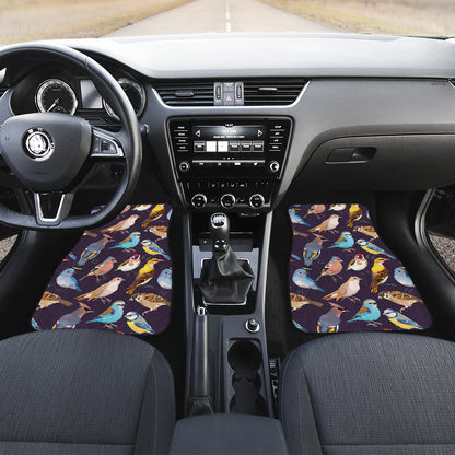 Bird Cute Print Pattern Car Floor Mats Front Back