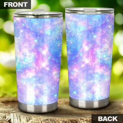 Galaxy Stardust Pastel Color Print Tumbler