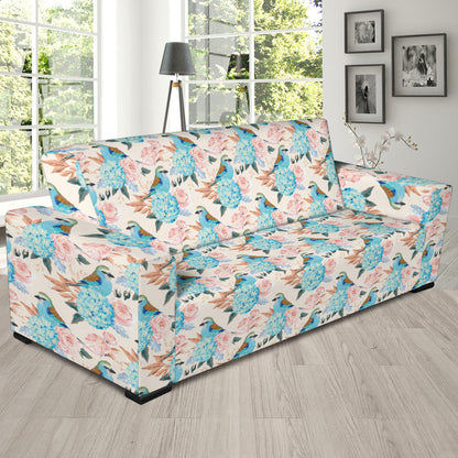 Bluebird Pattern Print Design 03 Sofa Slipcover