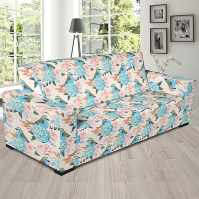 Bluebird Pattern Print Design 03 Sofa Slipcover