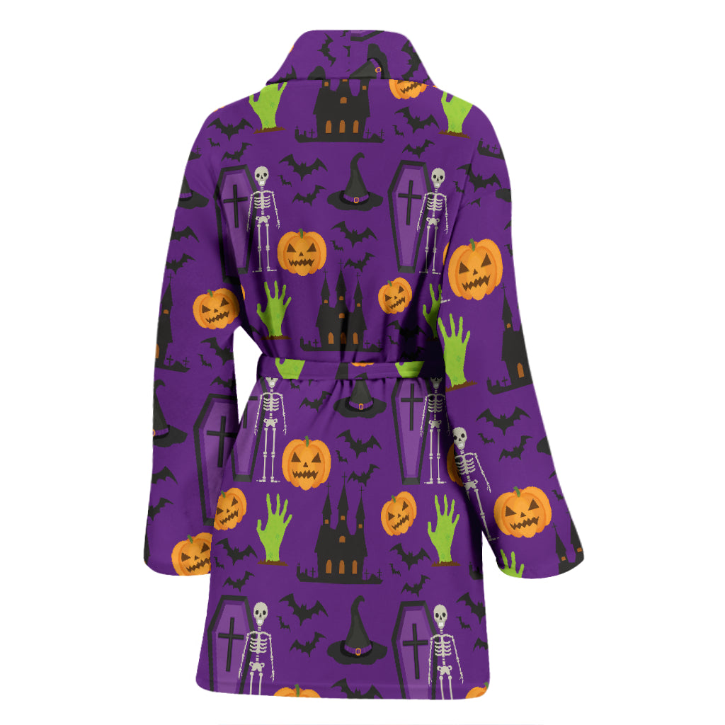Halloween Print Design LKS403 Women Bathrobe