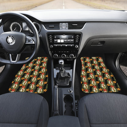 Hawaiian Flower Hula Hibiscus Print Car Floor Mats Front Back