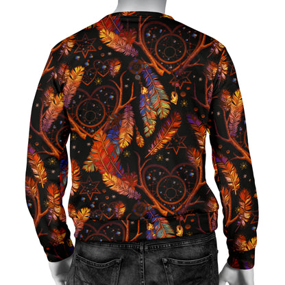 Dream Catcher Native American Design Men Long Sleeve Sweatshirt