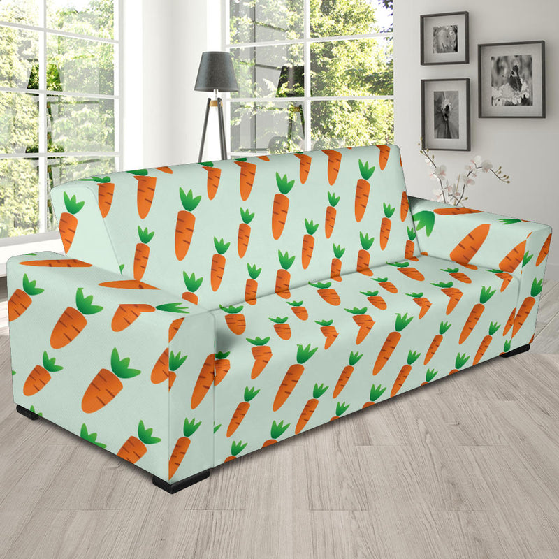 Carrot Pattern Print Design 05 Sofa Slipcover