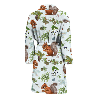 Squirrel Print Design LKS308 Men Bathrobe