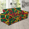 Rasta Pattern Print Design A04 Sofa Slipcover