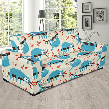 Sloth Print Design LKS3011 Sofa Slipcover