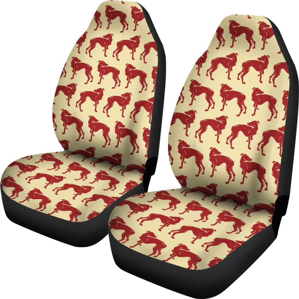 Whippets Print Design LKS301 Car Seat Covers