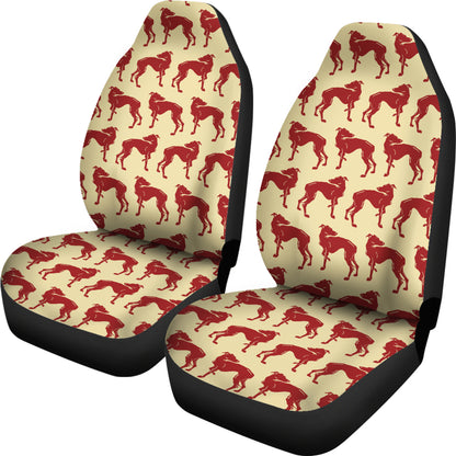 Whippets Print Design LKS301 Car Seat Covers