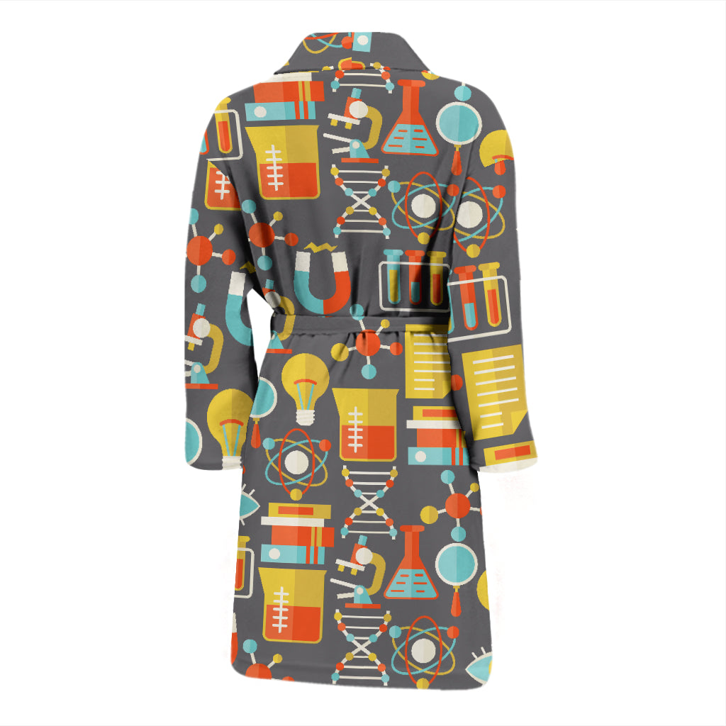 Science Print Design LKS302 Men Bathrobe