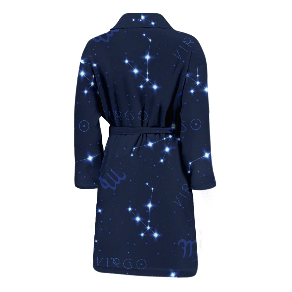 Virgo Print Design LKS303 Men Bathrobe