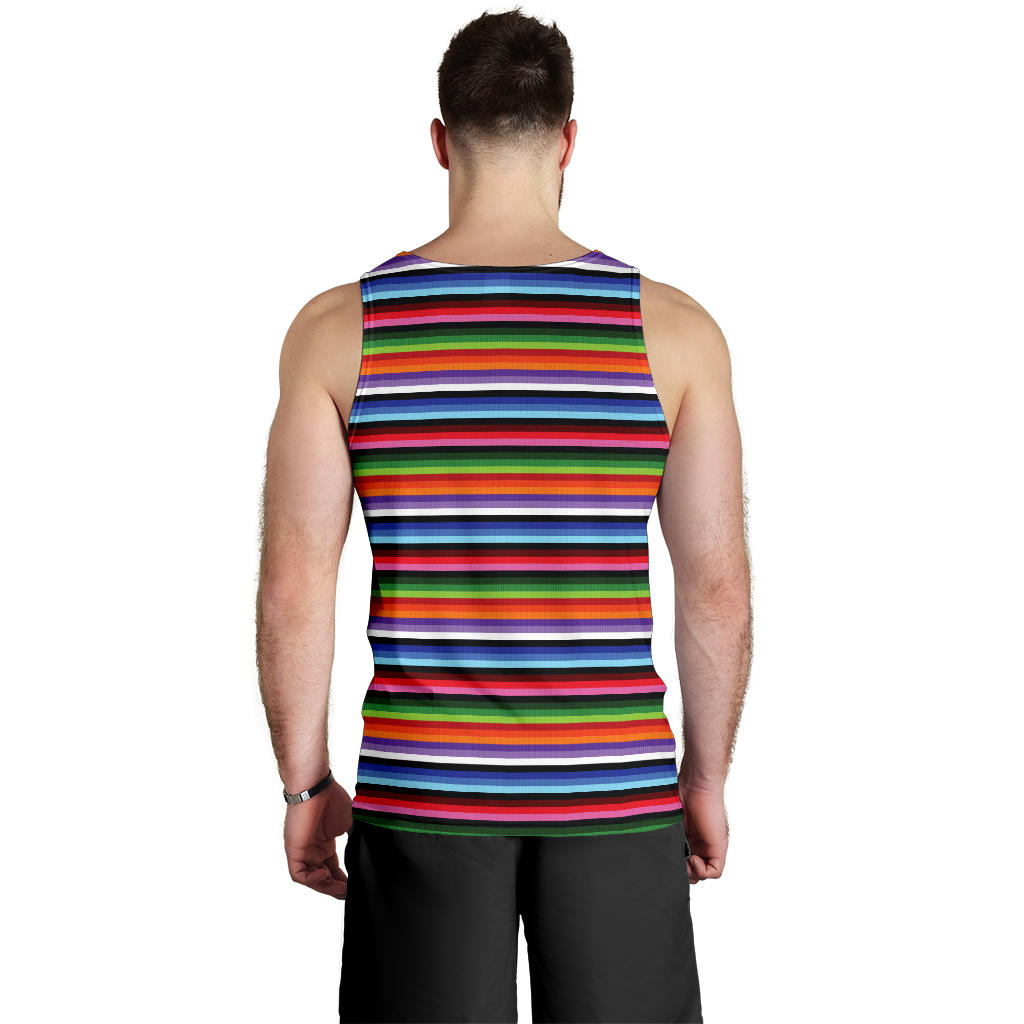 Serape Design Men Tank Top