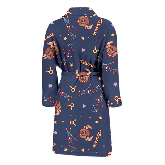 Taurus Print Design LKS304 Men Bathrobe