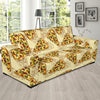 Pizza Pattern Print Design A01 Sofa Slipcover