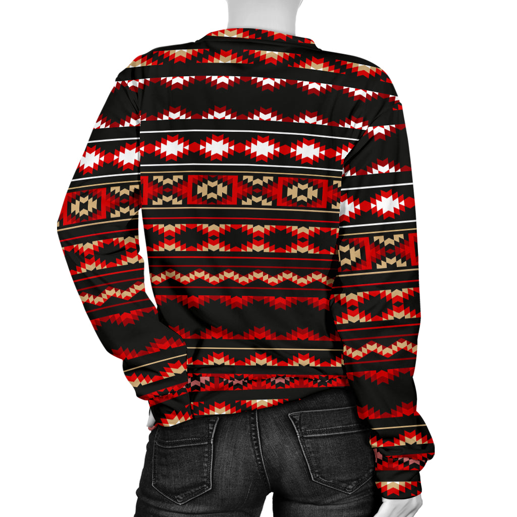 Southwestern Themed Women Long Sleeve Sweatshirt
